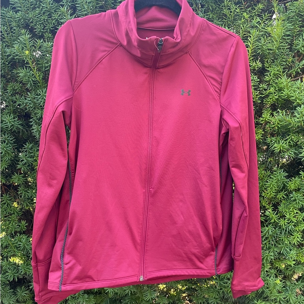 Under Armour Women's Fuchsia Full-Zip Jacket